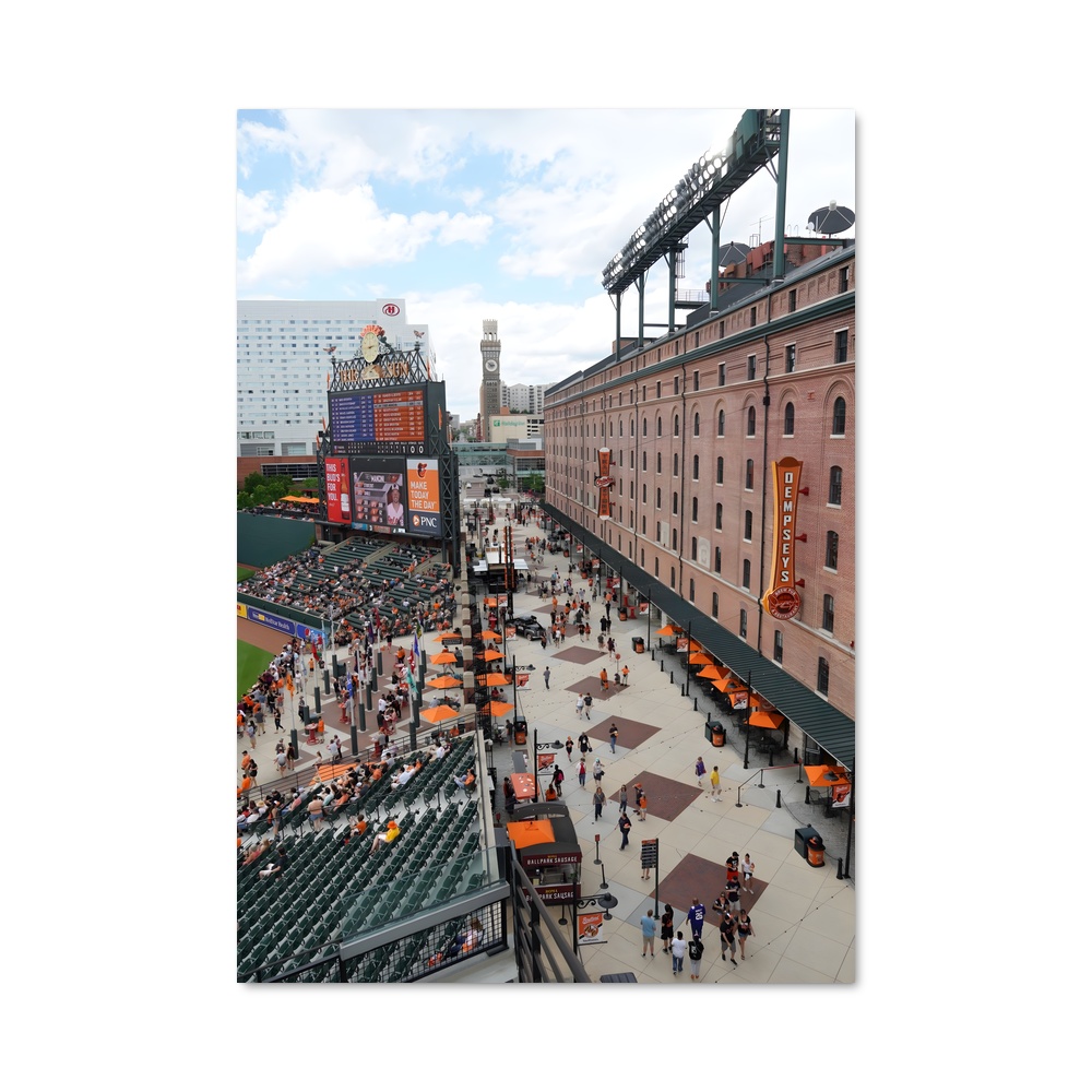 Poster La Foule au Champ – affiche Baseball